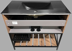 Comforty Мебель для ванной Бредфорд 90 дуб темный – фотография-8